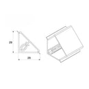 Alzatina triangolare in pvc rivestita in carta colore granito baveno