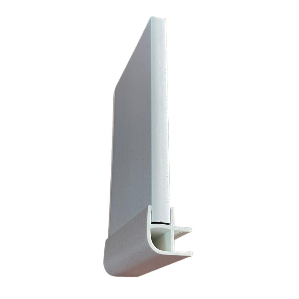 Angolare zoccolo in pvc rivestito alluminio H 10 cm. PBDK10