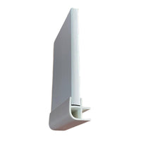 Angolare zoccolo in pvc rivestito alluminio H 10 cm. PBDK10