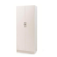Armadio 180x60x90 2 ante bianco frassinato