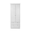 Armadio Landwood14 bianco due ante e due cassetti
