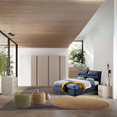 Armadio Musto 6 ante battenti colore cashmere e antracite