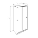 Armadio SWD4352023 solo ripiani bianco con ante scorrevoli