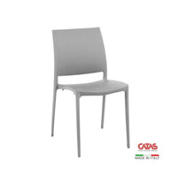 Bancale 46 pezzi Sedia Curtis polipropilene grigio metal in fibretta