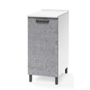 Base cucina con anta 30x50x85H cemento