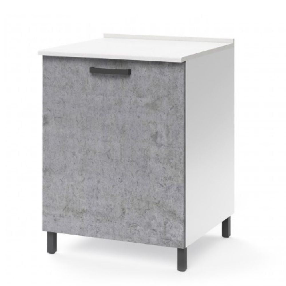 Base cucina con anta 60x50x85H cemento