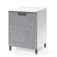 Base cucina con anta 60x50x85H cemento