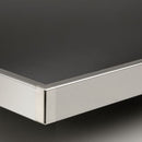 Bordo top da 4 mt H 60 in alluminio finitura anodizzato spazzolato