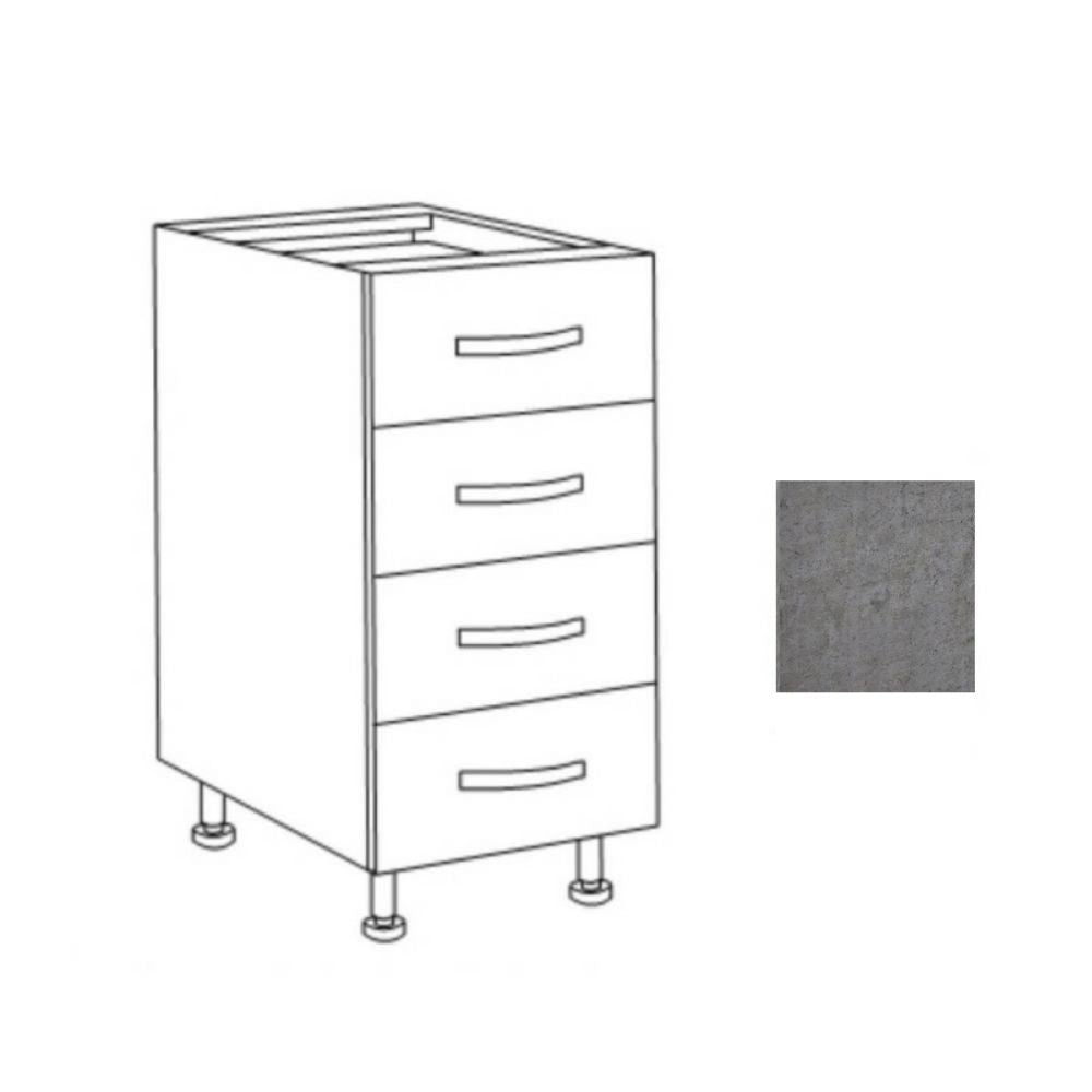 Cassettiera cucina 40x60x82h cemento