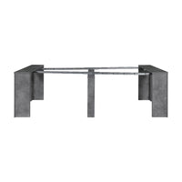 Consolle allungabile Baku cemento 252 cm