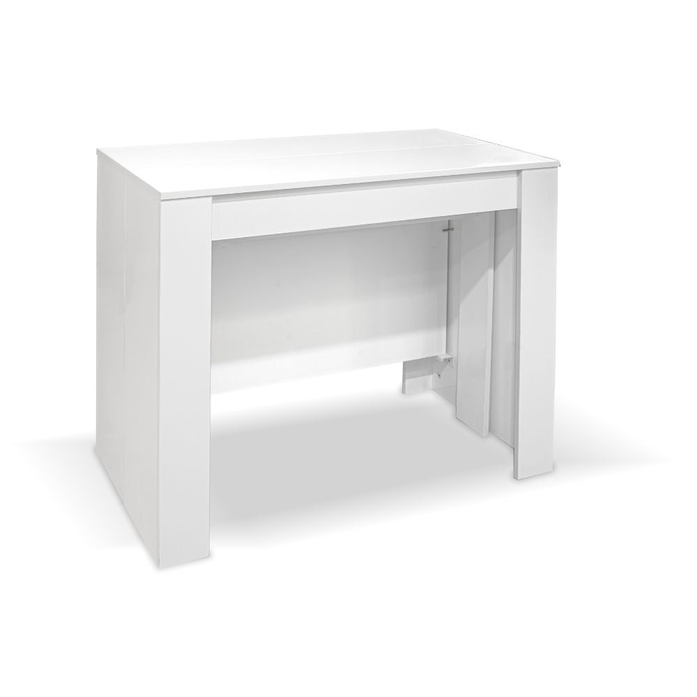Consolle allungabile Ofelia colore bianco effetto lucido