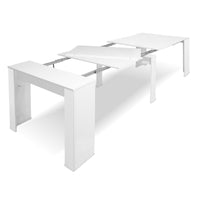 Consolle allungabile Ofelia colore bianco effetto lucido
