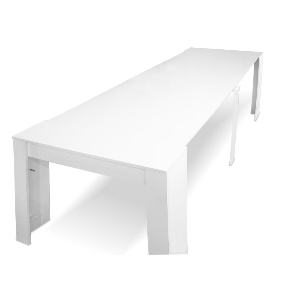Consolle allungabile Ofelia colore bianco effetto lucido