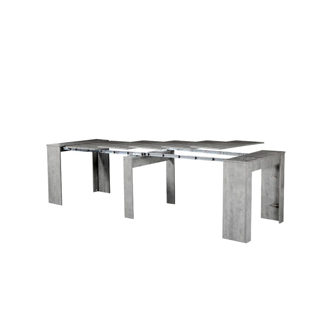 Consolle allungabile Ofelia colore grigio cemento