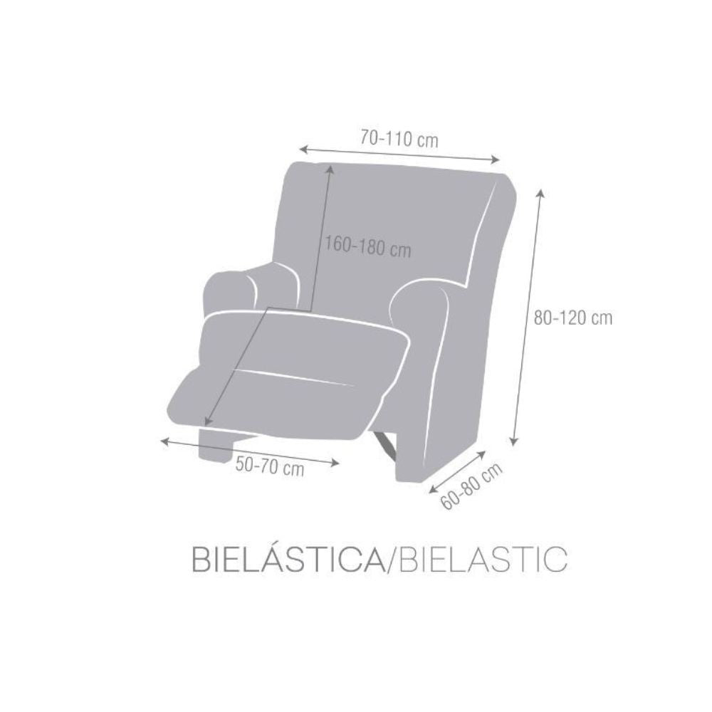 Copripoltrona Jaz recliner grigio 70-110