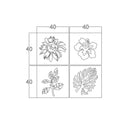 Cornice decorativa natura nero 40x40 cm MT1924181