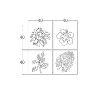Cornice decorativa natura nero 40x40 cm MT1924181