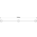 Corrimano di sicurezza 121 cm. per disabili colore bianco