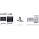 Cucina Ade lusso 330 cm bianco lucido con elettrodomestici