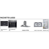 Cucina Ade lusso 330 cm bianco lucido con elettrodomestici