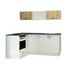 Cucina angolare Cassino bianca 180x160 reversibile