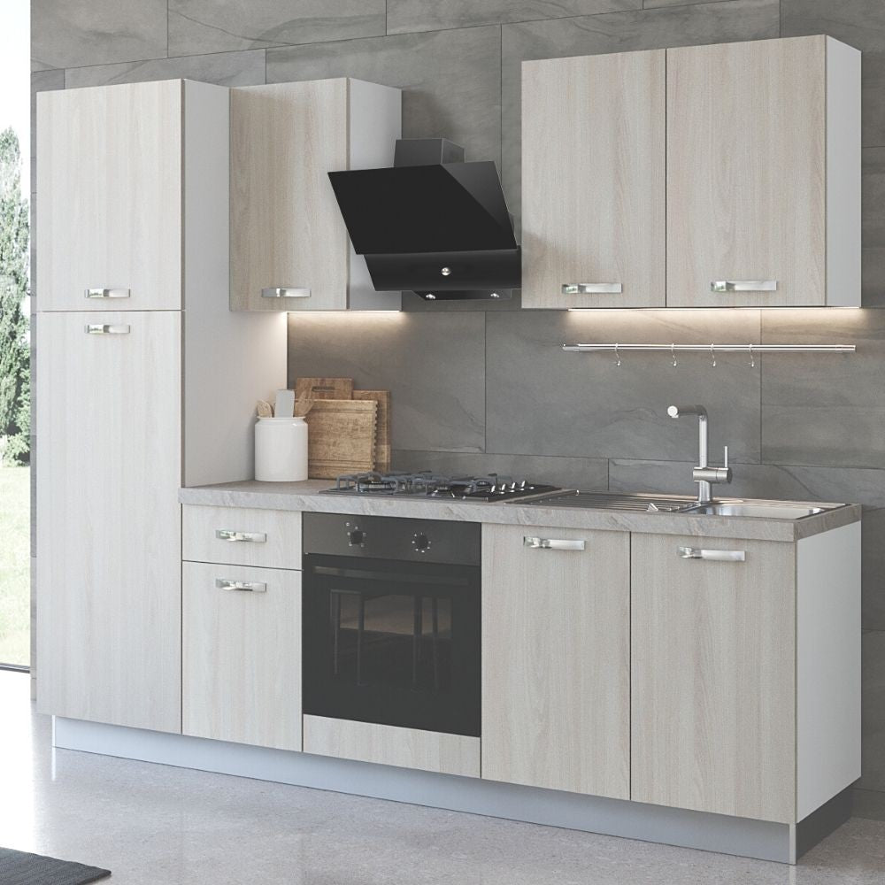 Cucina Aura Lusso 255 cm con elettrodomestici