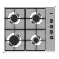 Cucina Casale 240 cm. reversibile con elettrodomestici inclusi con cassa bianca e ante rovere detroit