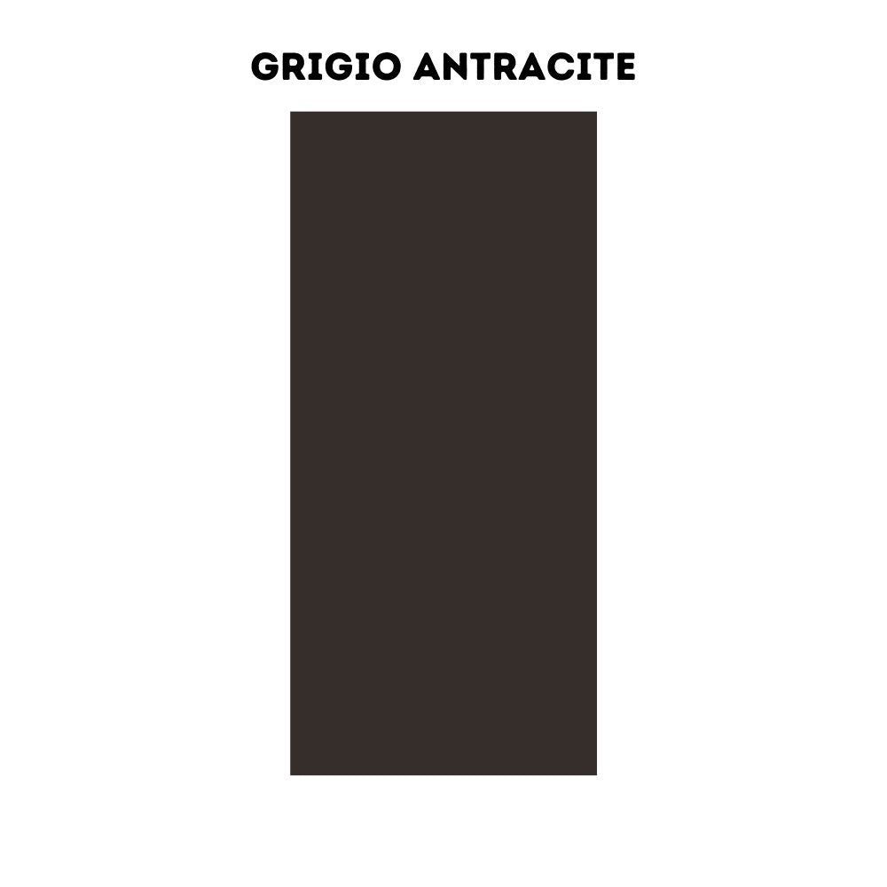 Cucina Iris 360 cm bianco opaco grigio antracite con elettrodomestici reversibile