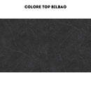 Cucina Iris 360 cm bianco opaco grigio antracite con elettrodomestici reversibile