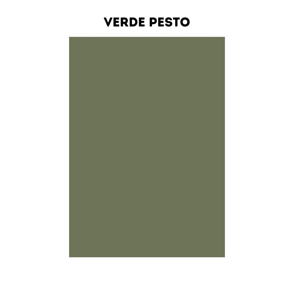 Cucina Iris 360 cm noce stelvio verde pesto con elettrodomestici reversibile