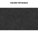 Cucina Iris Lusso 360 cm bianco opaco grigio antracite con elettrodomestici reversibile
