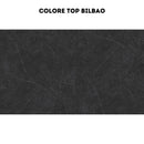 Cucina Iris Lusso 360 cm bianco opaco tortora con elettrodomestici reversibile