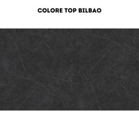 Cucina Iris Lusso 360 cm bianco opaco tortora con elettrodomestici reversibile
