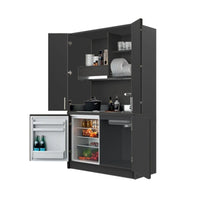 Cucina monoblocco Fold Evolution struttura e ante a libro antracite