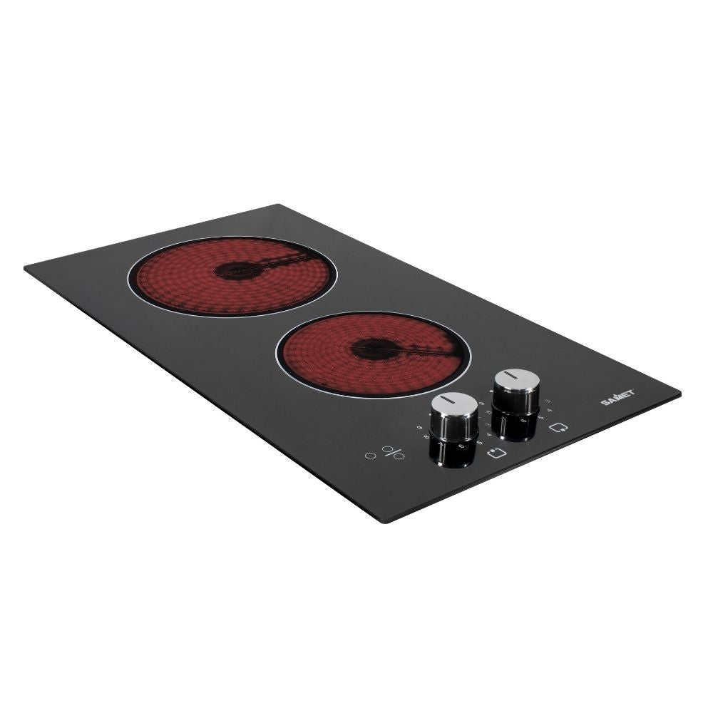 Cucinino 120 cm 2 ante e cassettiera e piano cottura in vetroceramica bianco larice 120x60x85H