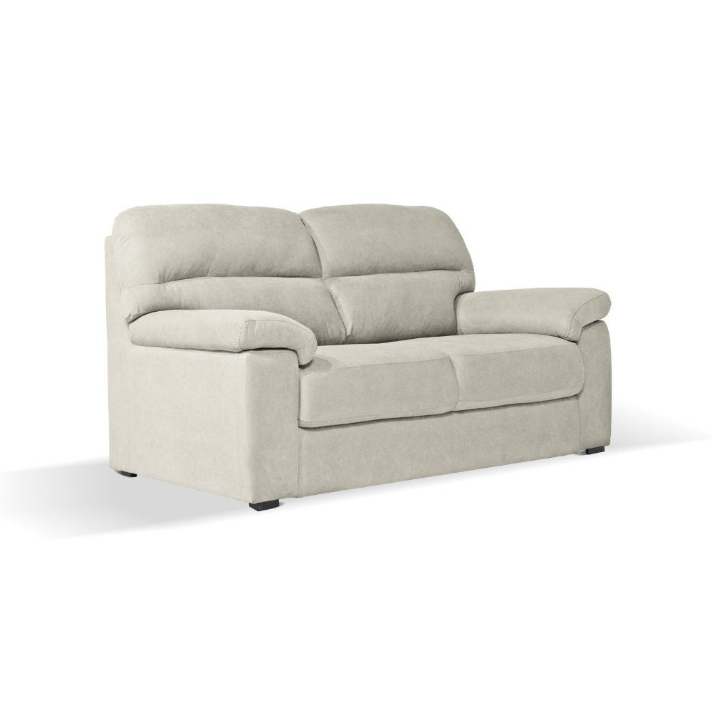 Divano Alenda 3 posti con piedini quadrati colore beige