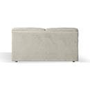 Divano Alenda 3 posti con piedini quadrati colore beige