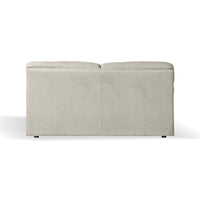 Divano Alenda 3 posti con piedini quadrati colore beige