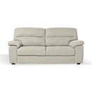 Divano Alenda 3 posti con piedini quadrati colore beige