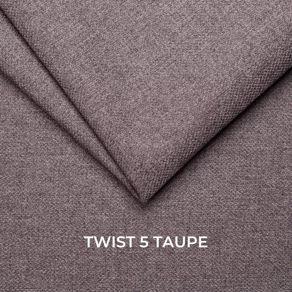 Divano angolare Siena con letto estraibile taupe 267x200x90