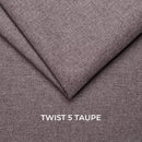 Divano angolare Siena con letto estraibile taupe 267x200x90