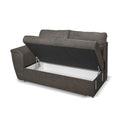Divano angolare Washington con letto e 2 contenitori in tessuto khaki Enjoy 09
