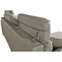 Divano Como II con penisola contenitore grigio rabbit Twist03