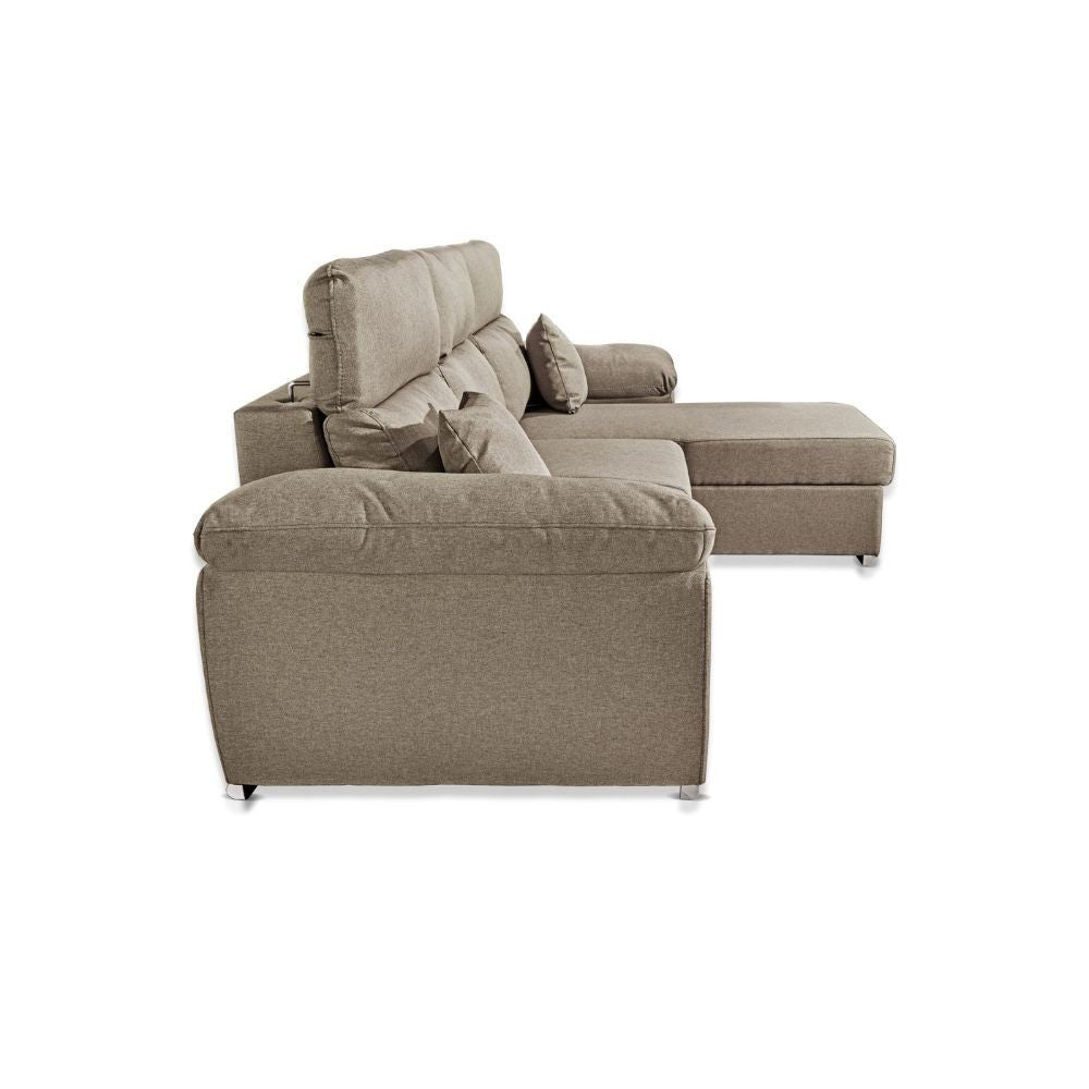 Divano Como II con penisola contenitore grigio rabbit Twist03