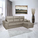 Divano Como II con penisola contenitore grigio rabbit Twist03