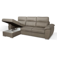 Divano Como II con penisola contenitore grigio rabbit Twist03