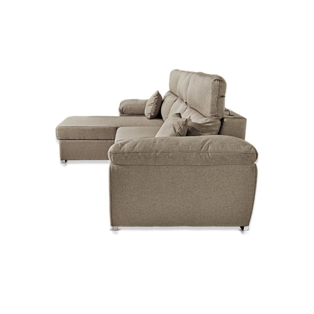 Divano Como II con penisola contenitore grigio rabbit Twist03