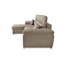 Divano Como II con penisola contenitore grigio rabbit Twist03