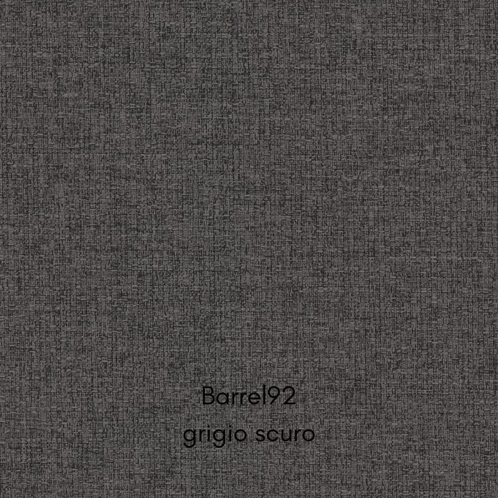 Divano con penisola reversibile Golf e letto estraibile tessuto grigio scuro Barrel 92
