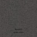 Divano con penisola reversibile Golf e letto estraibile tessuto grigio scuro Barrel 92